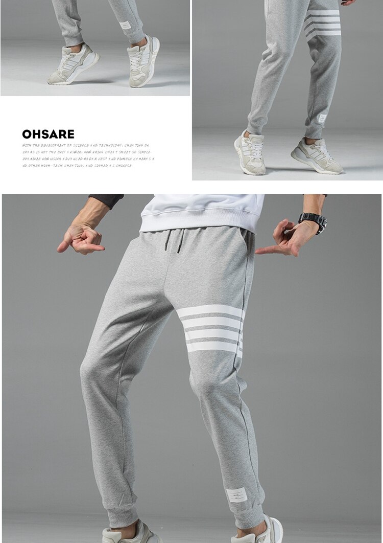 2020 New Cotton Hip Hop Men's streetwear Pants Fashion Pencil Pants Men ankle-length Drawstring Trousers For Men Casual Joggers