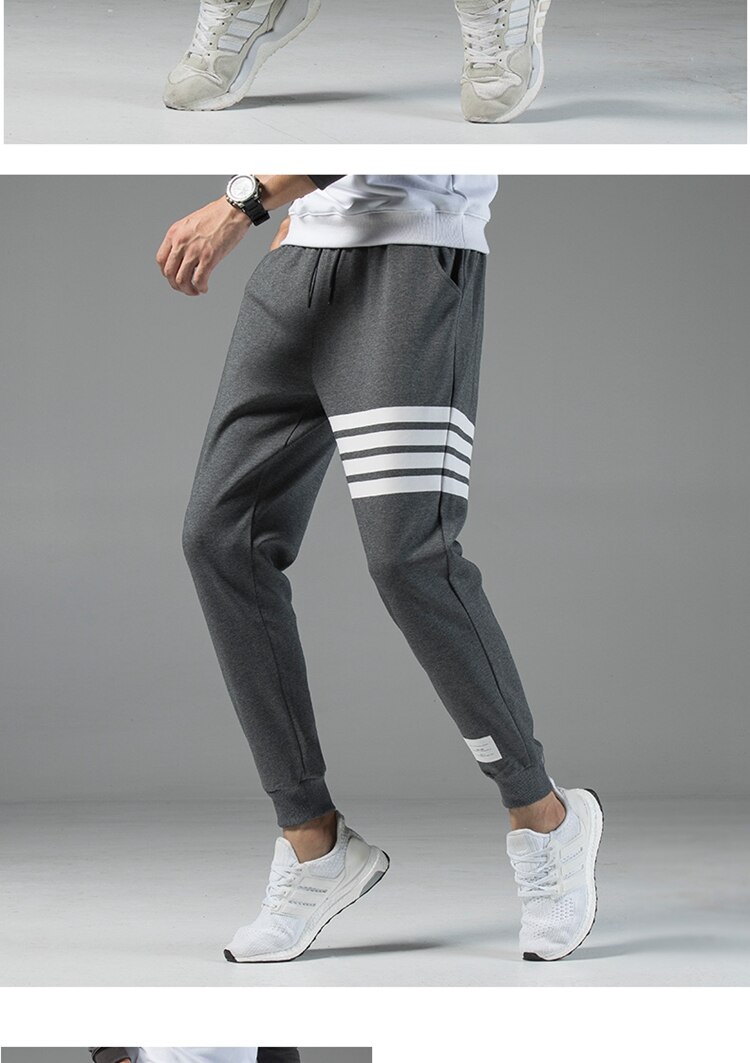 2020 New Cotton Hip Hop Men's streetwear Pants Fashion Pencil Pants Men ankle-length Drawstring Trousers For Men Casual Joggers