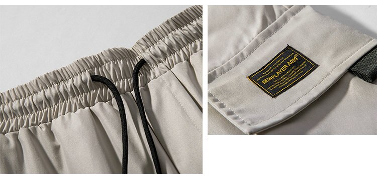 2020 New Hip Hop Joggers Cargo Pants Men Harem Pants Multi-Pocket Ribbons Man Sweatpants Streetwear Casual Mens Pants S-5XL