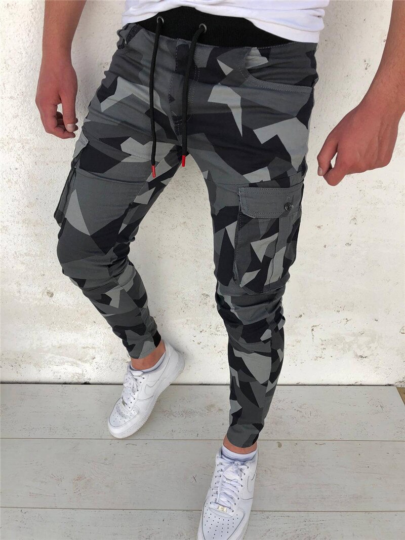 2020 New Men's Camouflage Pants Men Bodybuilding Joggers Sweatpants Autumn Streetwear Male Fitness Casual Sports Trousers