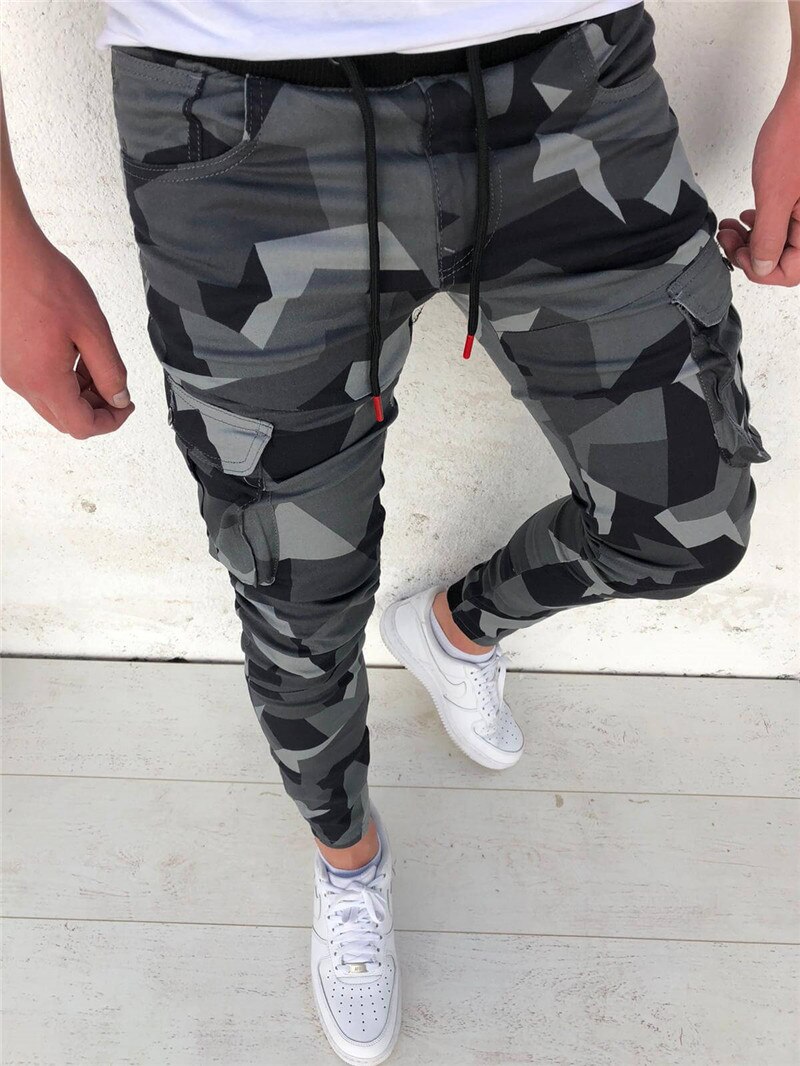 2020 New Men's Camouflage Pants Men Bodybuilding Joggers Sweatpants Autumn Streetwear Male Fitness Casual Sports Trousers