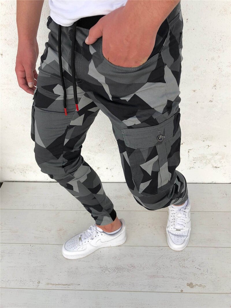 2020 New Men's Camouflage Pants Men Bodybuilding Joggers Sweatpants Autumn Streetwear Male Fitness Casual Sports Trousers