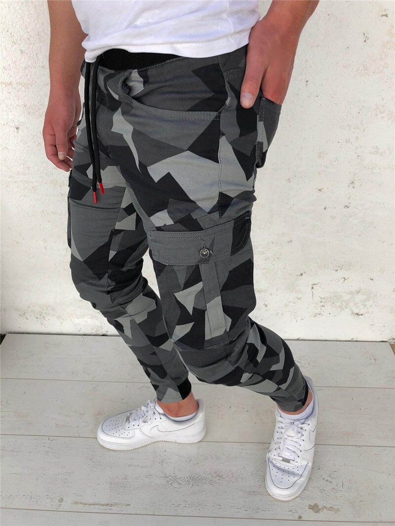 2020 New Men's Camouflage Pants Men Bodybuilding Joggers Sweatpants Autumn Streetwear Male Fitness Casual Sports Trousers