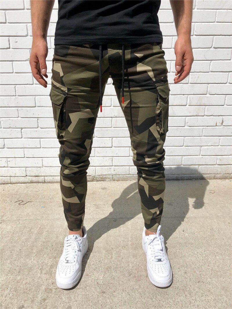 2020 New Men's Camouflage Pants Men Bodybuilding Joggers Sweatpants Autumn Streetwear Male Fitness Casual Sports Trousers