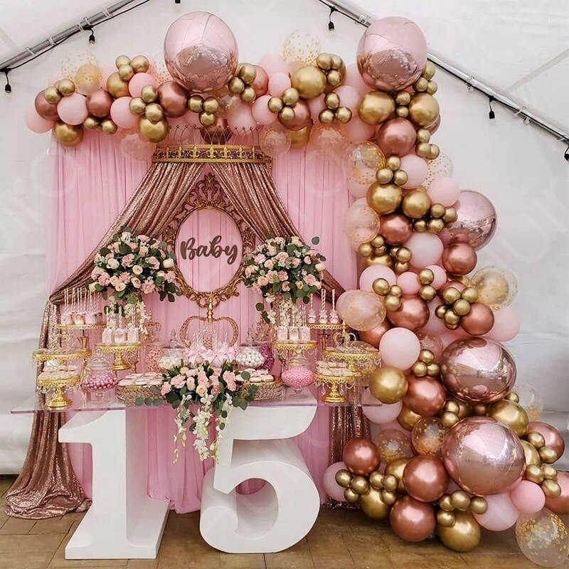 Rose Gold Balloon Garland Wedding Decoration Macron Balloon Arch Baby Shower Birthday Party Decor home decor birthday decoration Rose Gold Balloon Garland Wedding Decoration Macron Balloon Arch Baby Shower Birthday Party Decor home decor birthday decoration