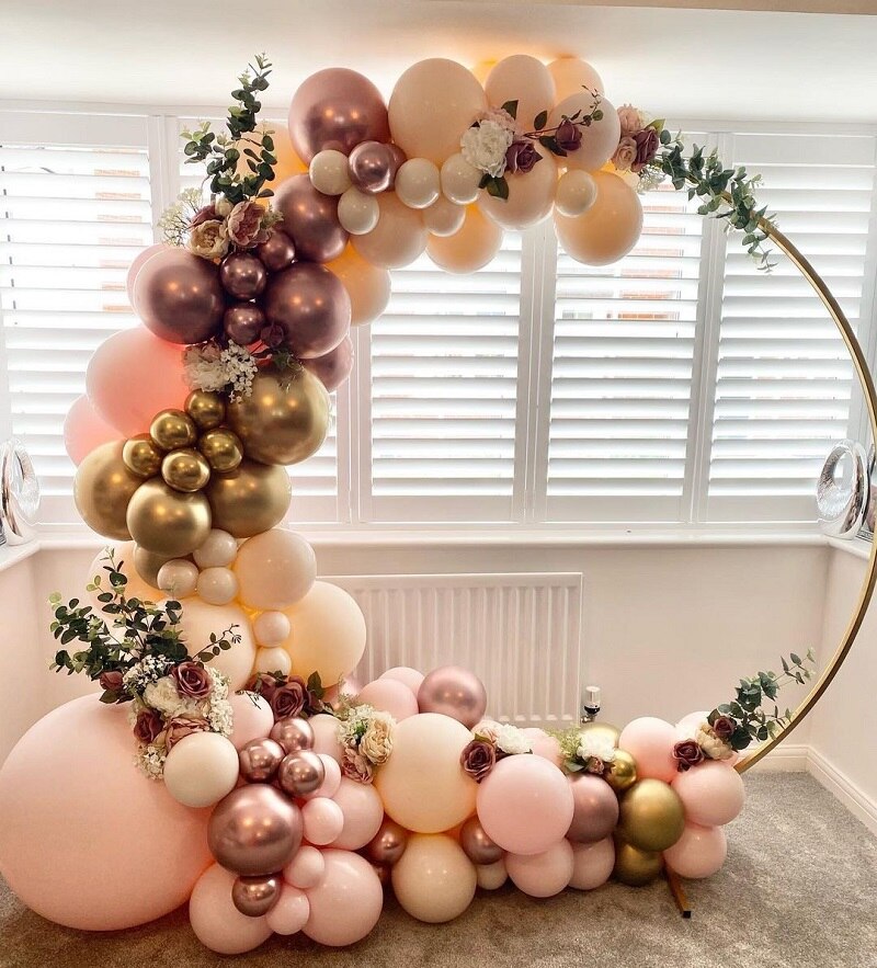 101pcs DIY Macaron Peach Balloon Garland Kit Wedding Decoration Birthday Party Decoration Accessories Balloons Arch Set