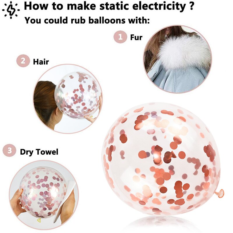 130Pcs Rose Gold Balloon Arch Garland Kit Latex Confetti Balloons for Wedding Bridal Birthday Party Decorations Baby Shower Girl