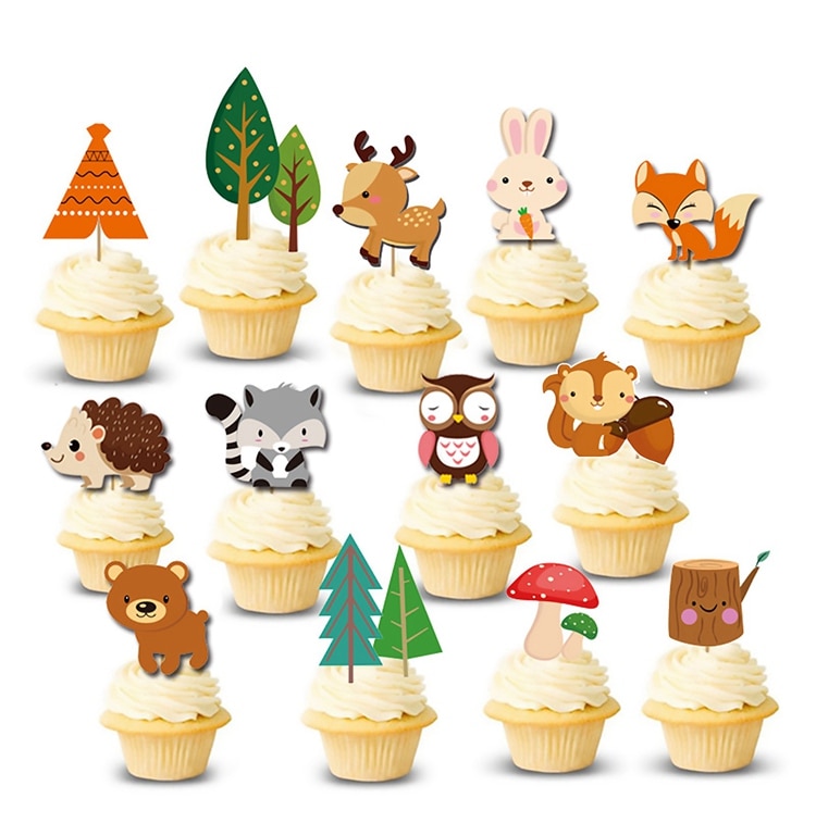 Woodland Animals Kids Birthday Party Decorations Forest Safari Jungle Party Supplies Girl Boy Baby Shower Woodland Birthday Deco