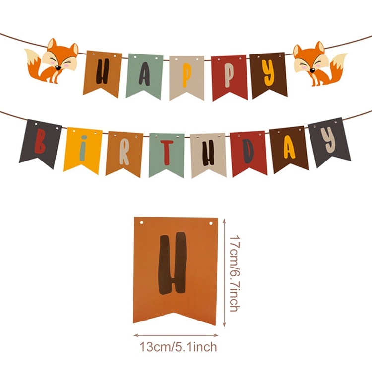 Woodland Animals Kids Birthday Party Decorations Forest Safari Jungle Party Supplies Girl Boy Baby Shower Woodland Birthday Deco