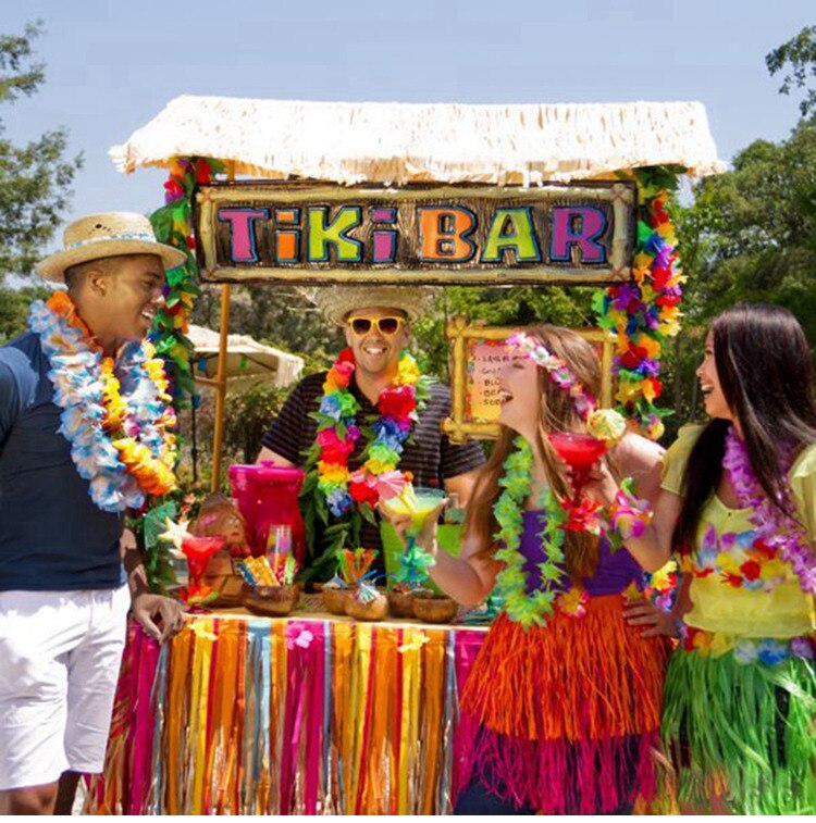 Tropical Hawaiian Balloon Garland Arch Kit Balloon Chain Pink Flamingo Birthday Decor Summer Hawaii Party Decoration Luau Aloha