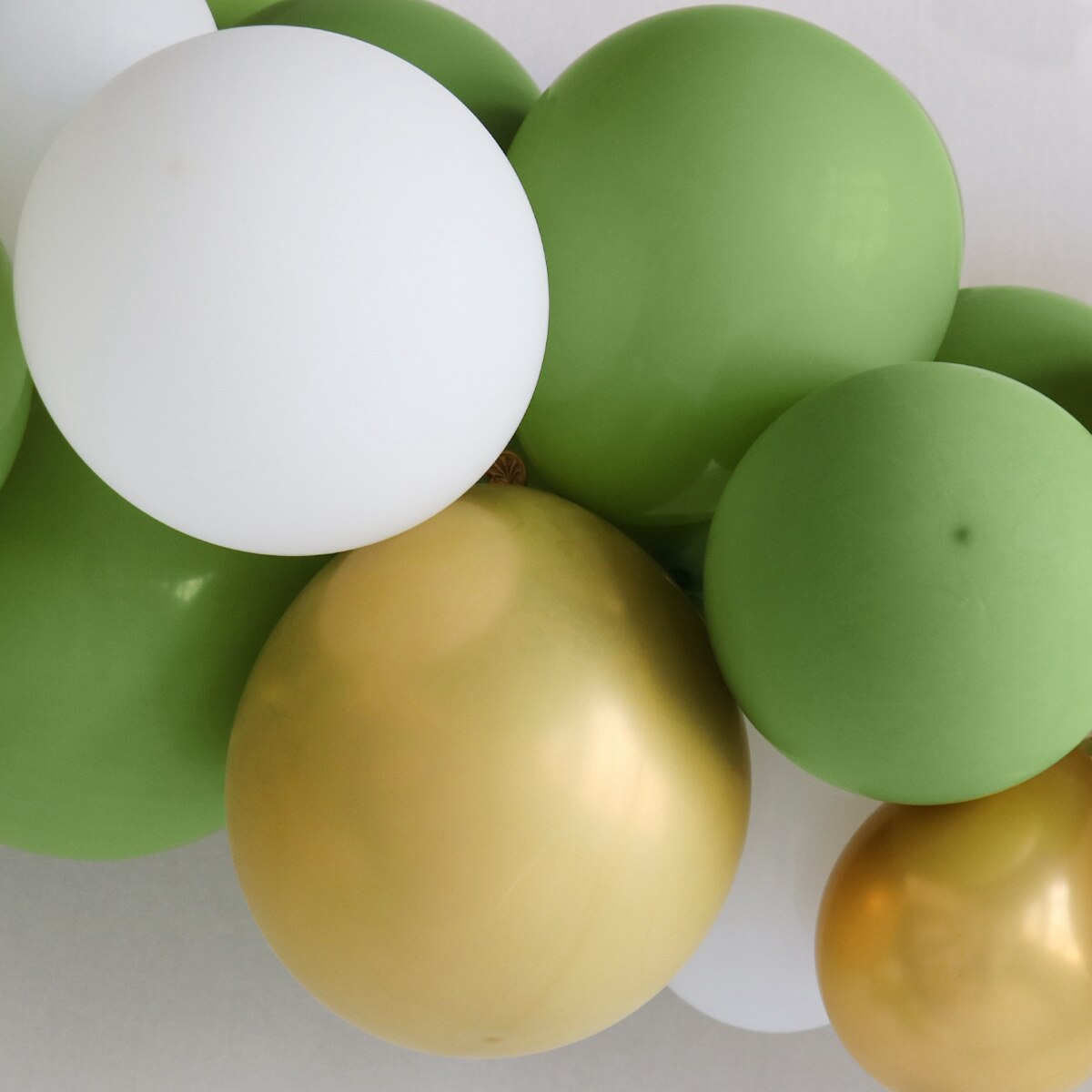 152pcs Green Silver Macaron Metal Balloon Garland Arch Wedding Birthday Balloons Decoration Party Balloons For Kids Baby Shower