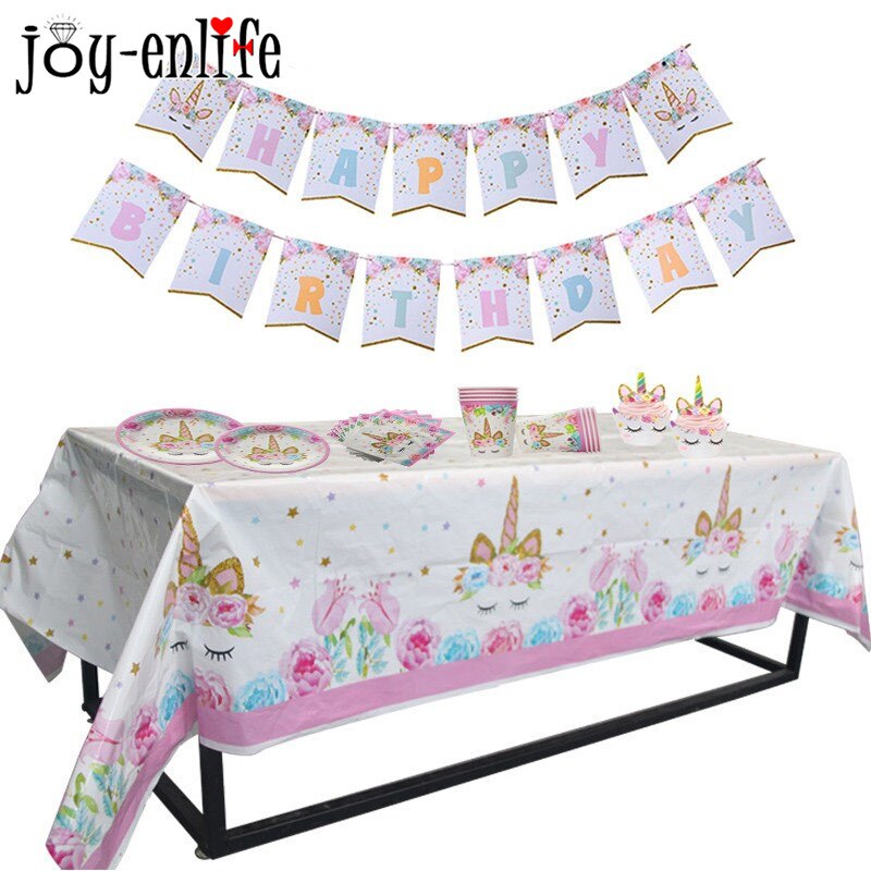 Unicorn Party 3 Tier Foldable Cupcake Stand Birthday Party Decoration Kids Cake Display Stand Baby Shower Decor Supplies