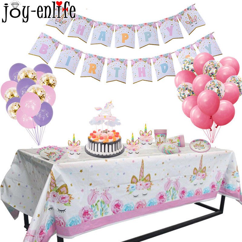 Unicorn Party 3 Tier Foldable Cupcake Stand Birthday Party Decoration Kids Cake Display Stand Baby Shower Decor Supplies