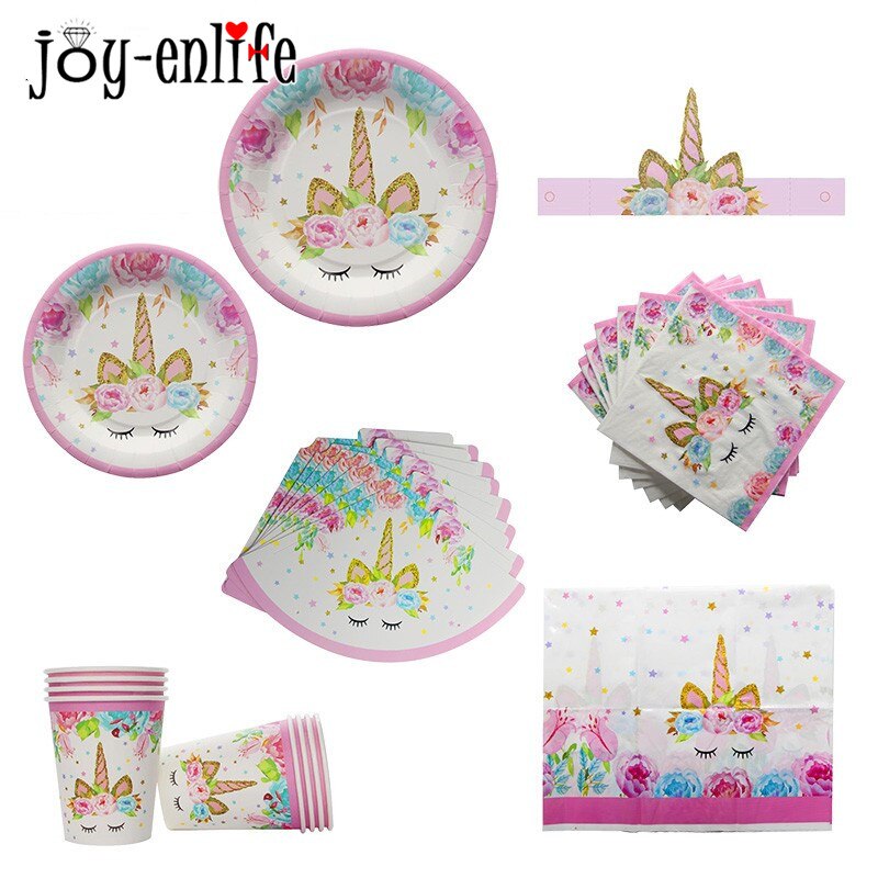 Unicorn Party 3 Tier Foldable Cupcake Stand Birthday Party Decoration Kids Cake Display Stand Baby Shower Decor Supplies