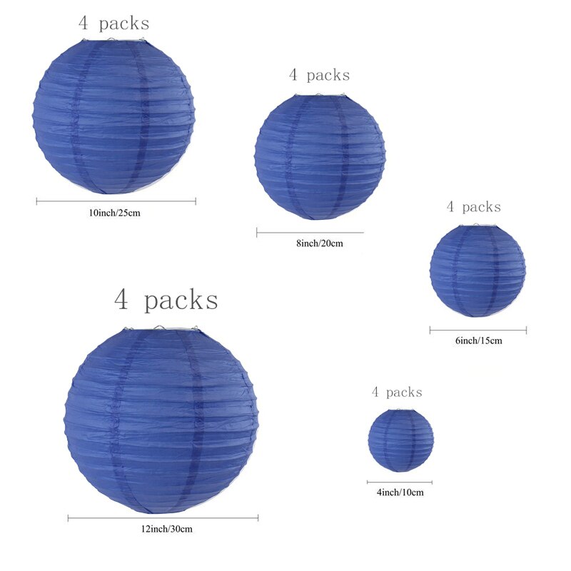 20 Pack Chinese Papier Lampion Paper Lantern  4” 6” 8” 10” 12” Hanging Lanterns Ball Wedding Christmas Event Party Decorations