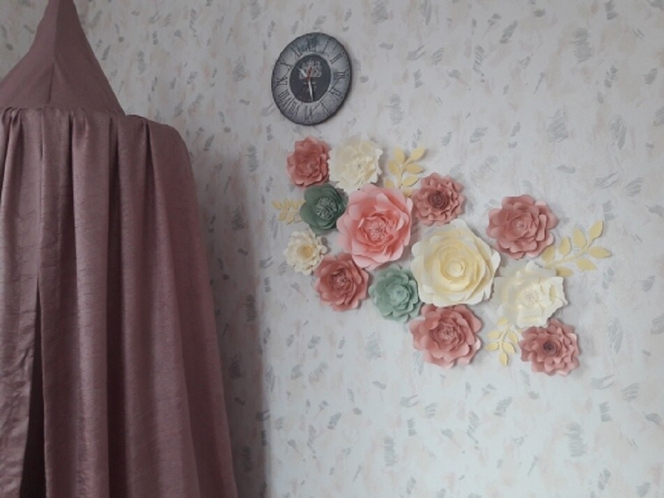 Large Rose Giant Paper Flowers For Wedding Backdrops