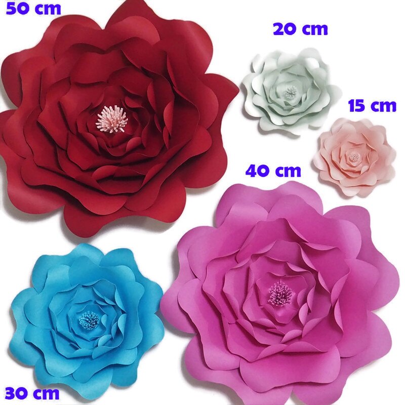 Large Rose Giant Paper Flowers For Wedding Backdrops