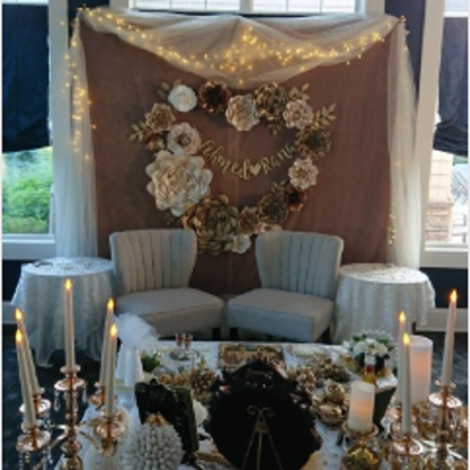 Large Rose Giant Paper Flowers For Wedding Backdrops