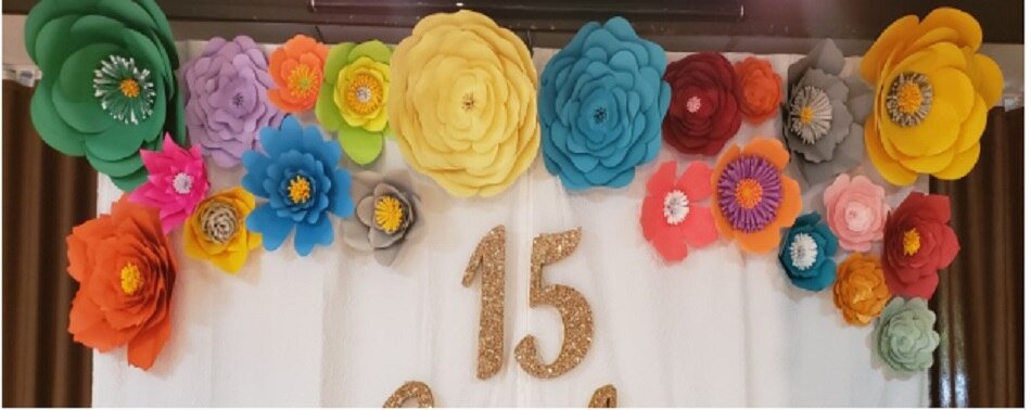 Large Rose Giant Paper Flowers For Wedding Backdrops