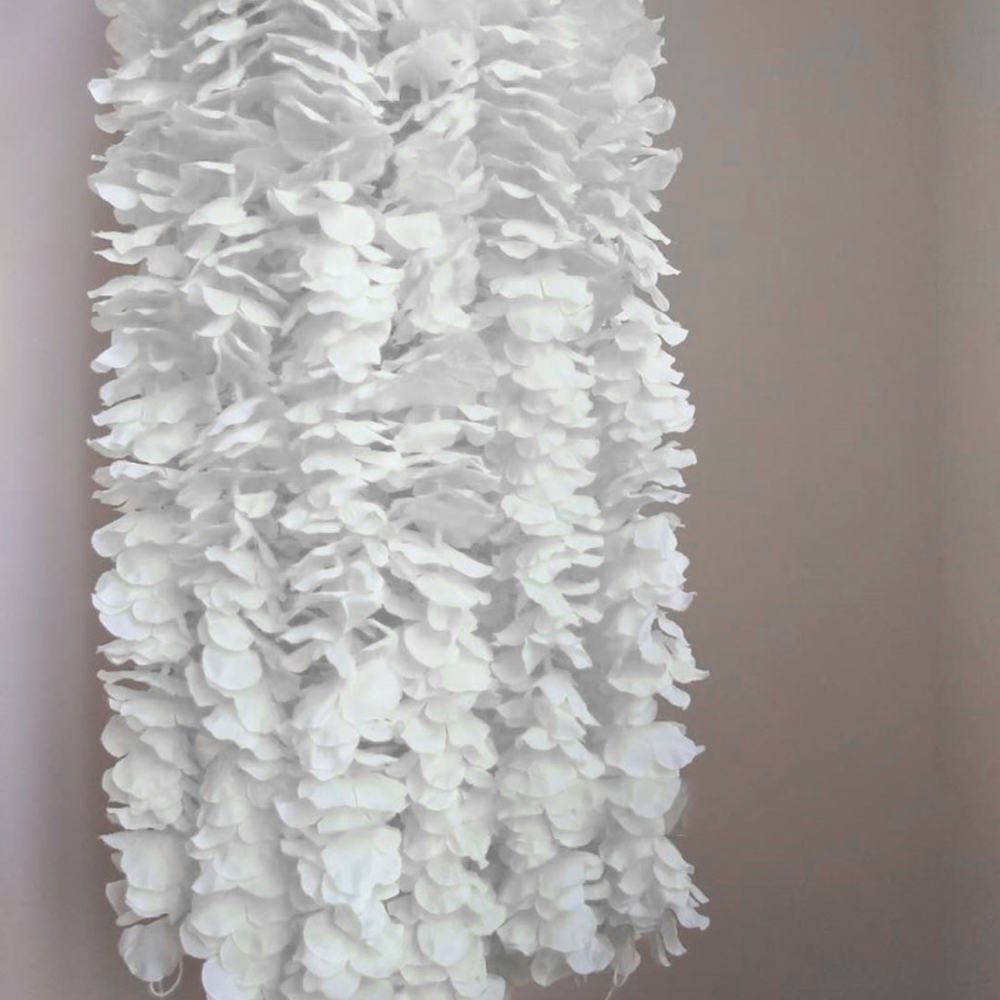 20pcs Beautiful White Artificial Silk Wisteria Flowers