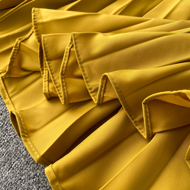 Vintage Women Pleated Long Dress Female Elegant Lantern Long Sleeve High Waist Red/Purple Draped Maxi Vestidos Spring Autumn New