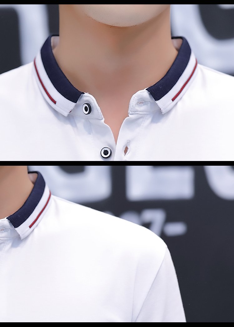 BROWON 2021 summer casual polo shirt men short sleeve turn down collar slim fit sold color polo shirt for men plus size