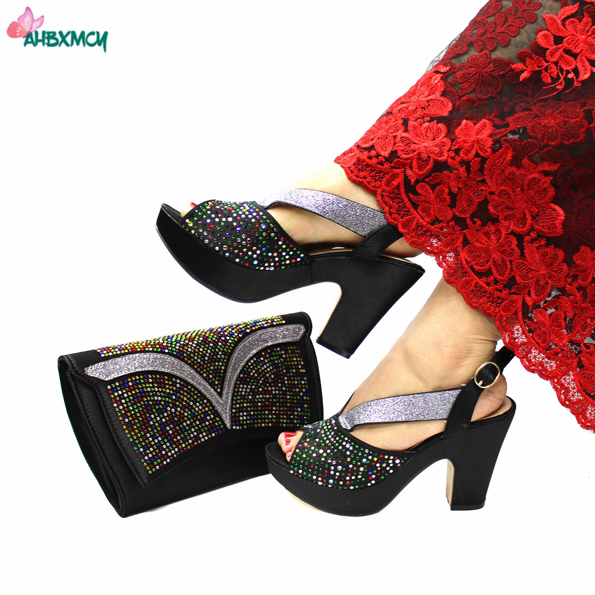 Latest Sexy Women High Quality Italian Ladies Shoes and Bag Set in Royal Blue Color with Shinning Crystal for Wedding Latest Sexy Women High Quality Italian Ladies Shoes and Bag Set in Royal Blue Color with Shinning Crystal for Wedding