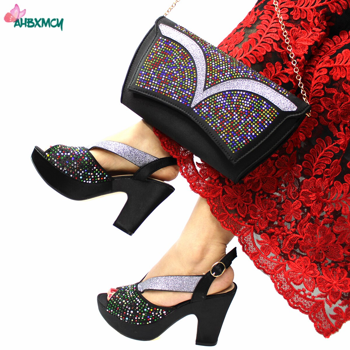 Latest Sexy Women High Quality Italian Ladies Shoes and Bag Set in Royal Blue Color with Shinning Crystal for Wedding Latest Sexy Women High Quality Italian Ladies Shoes and Bag Set in Royal Blue Color with Shinning Crystal for Wedding