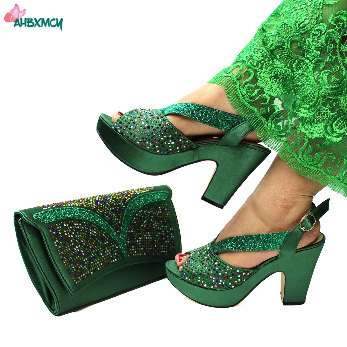 Latest Sexy Women High Quality Italian Ladies Shoes and Bag Set in Royal Blue Color with Shinning Crystal for Wedding Latest Sexy Women High Quality Italian Ladies Shoes and Bag Set in Royal Blue Color with Shinning Crystal for Wedding