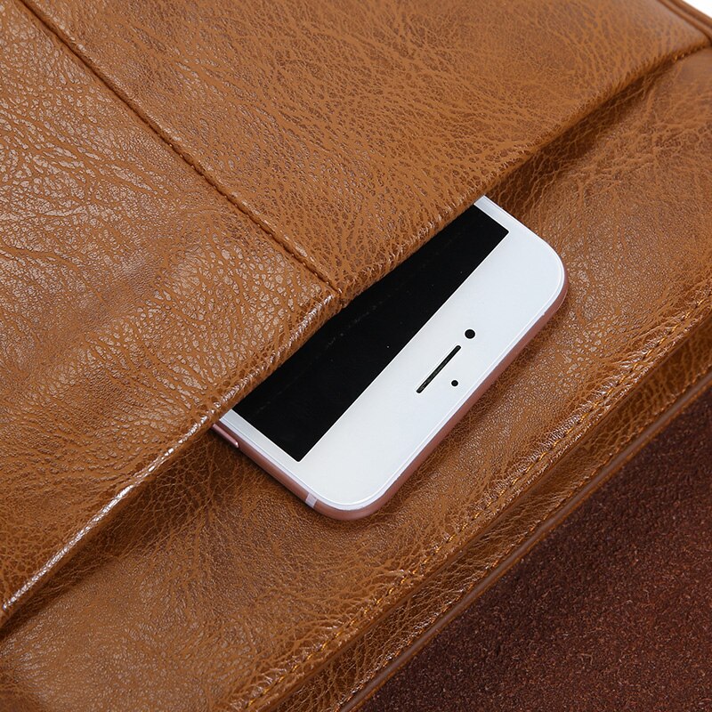 Men's Leather Messenger Bag with Phone Case Men's Leather Messenger Bag with Phone Case