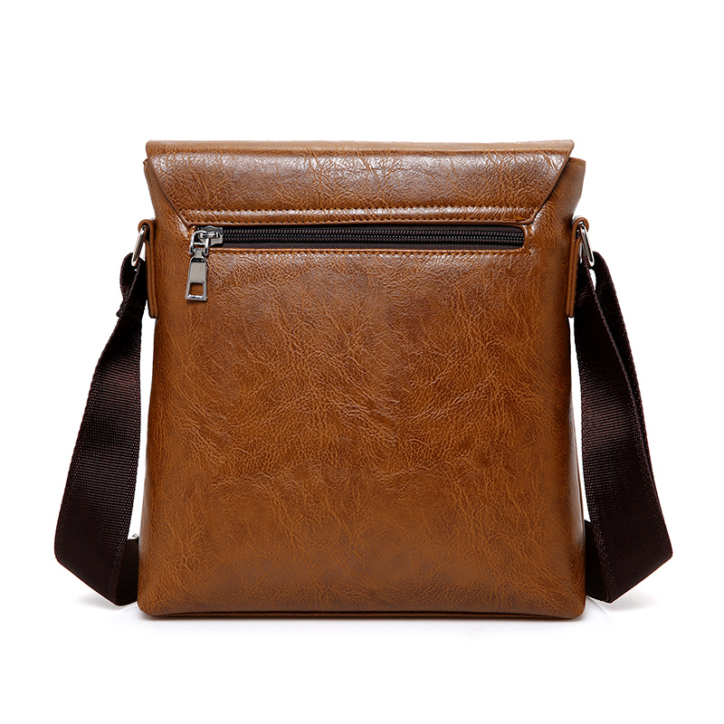 Men's Leather Messenger Bag with Phone Case Men's Leather Messenger Bag with Phone Case
