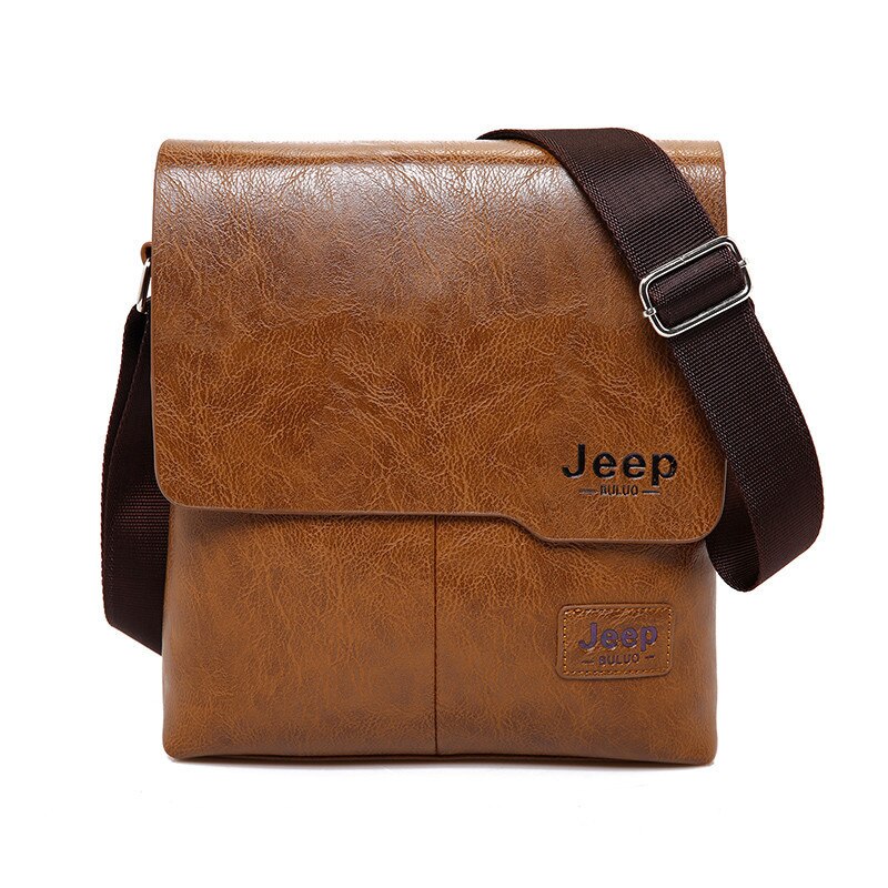 Men's Leather Messenger Bag with Phone Case Men's Leather Messenger Bag with Phone Case