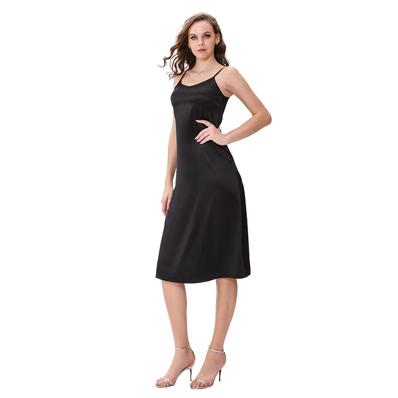 Women's Spaghetti Strap Satin Dress