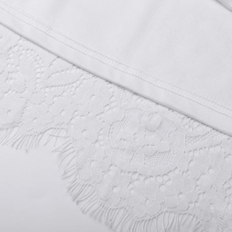 Women's White Lace Maxi Dress