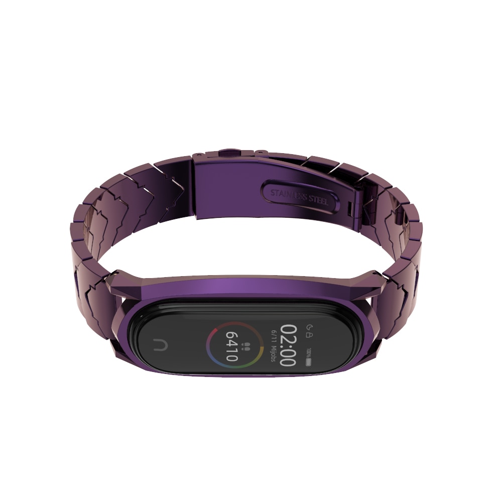 Colorful Arrow Shaped Metal Bracelet for Xiaomi Mi Band 3 and 4 Colorful Arrow Shaped Metal Bracelet for Xiaomi Mi Band 3 and 4